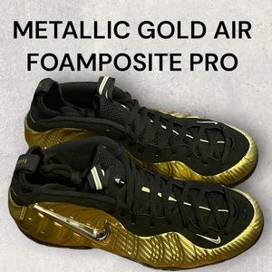 MENS METALLIC GOLD AIR FOAMPOSITE PRO